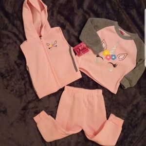 DIVA 24 MONTHS UNICORN TOO 3 piece set NWT